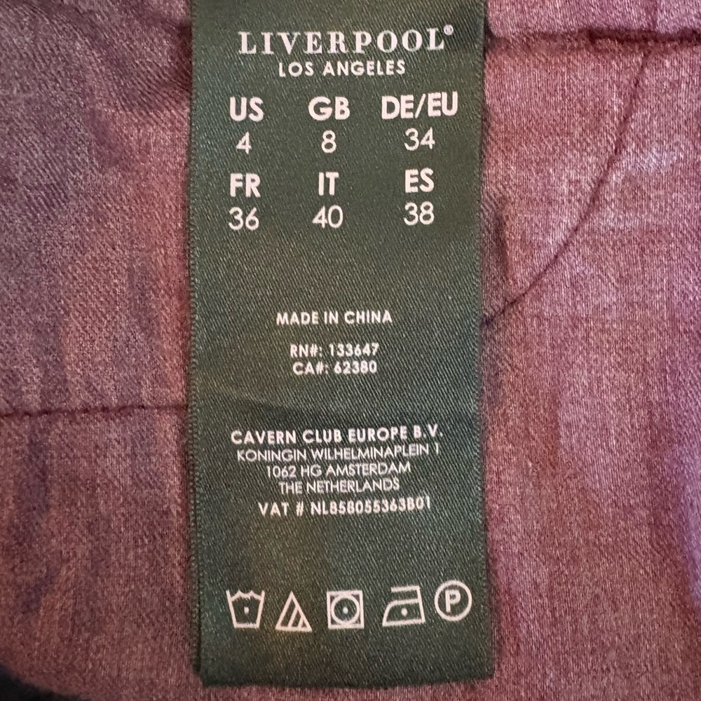 Liverpool Los Angeles, Deep Burgundy ‘Forever Fit’ Pencil Skirt, Size 4 - Picture 5 of 11